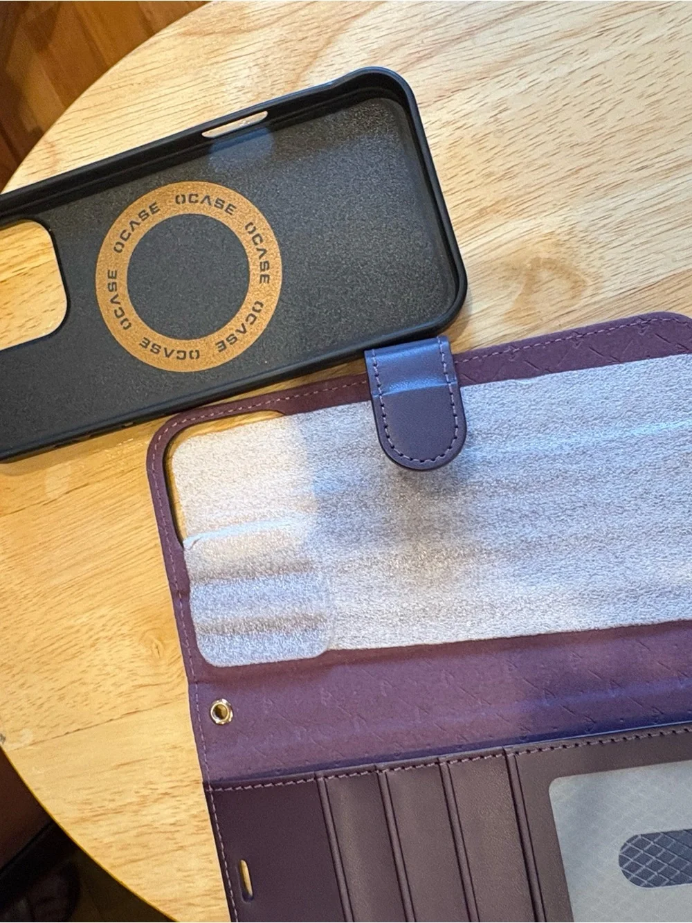 iPhone 16 Pro Max -Wallet Phone Case Folio in Purple